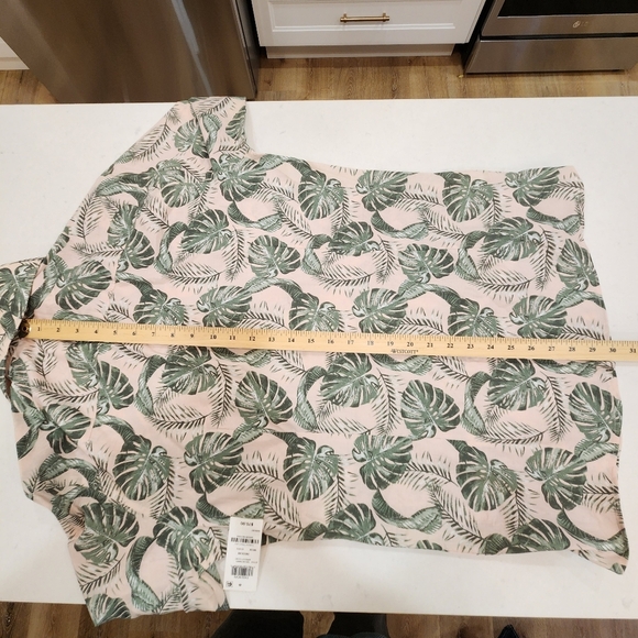 Bar III Shirt Mens Medium Floral Tropical Palm Long Sleeve Tropical Beach Summer - Picture 11 of 12